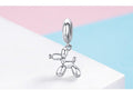 Cute Balloon Dog S925 Silver Pendant Jewelry Set