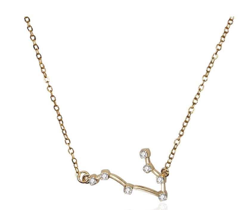 Zodiac Bracelet with Stylish Zircon Pendant