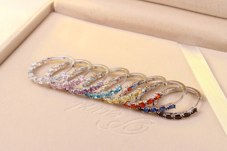 Zircon Earrings and Round Studs Set