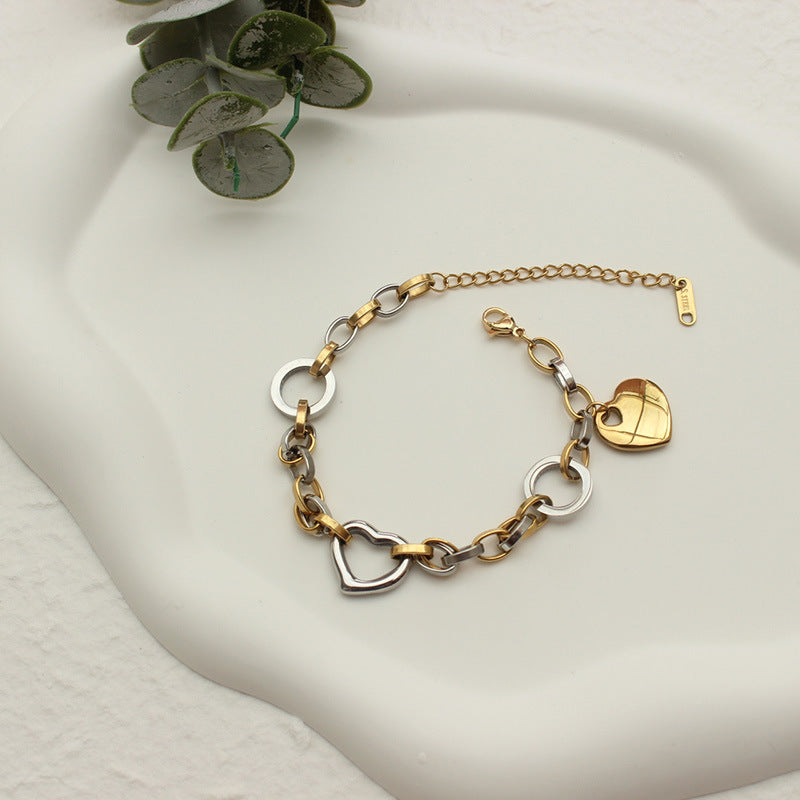 European Style Titanium Bracelet with Elephant Design