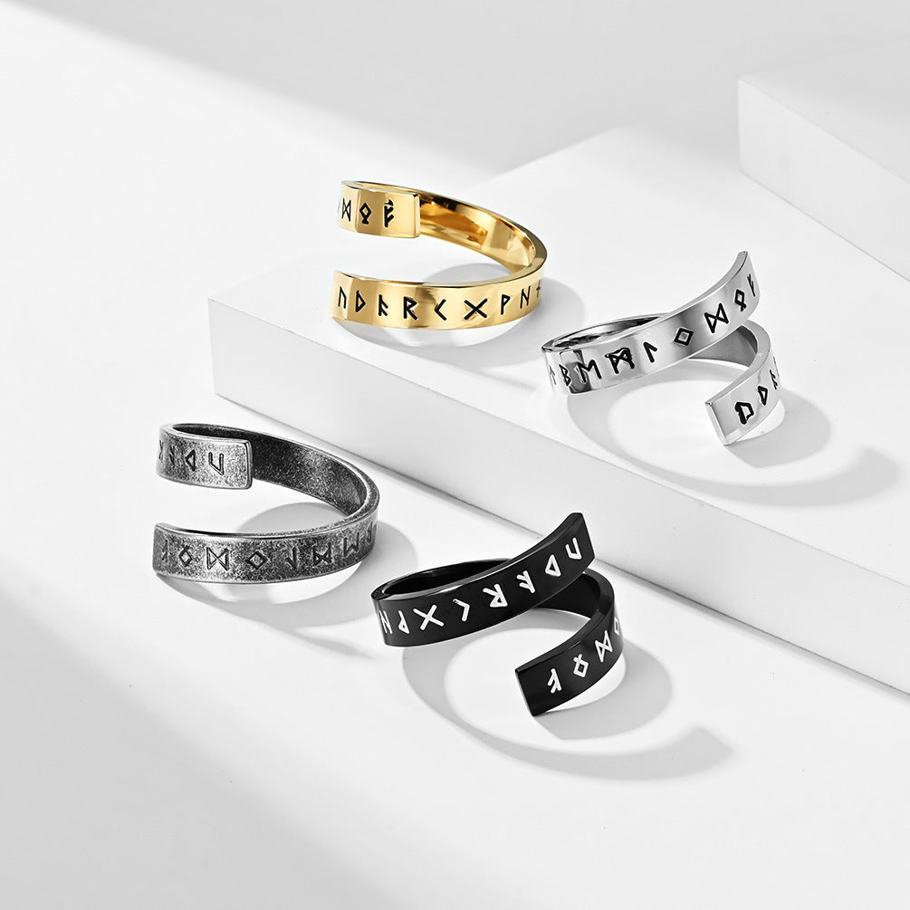 Personalized Cold Style Titanium Steel Bracelet Ring