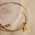 Titanium Steel Bracelet with Stainless Steel Name Tag