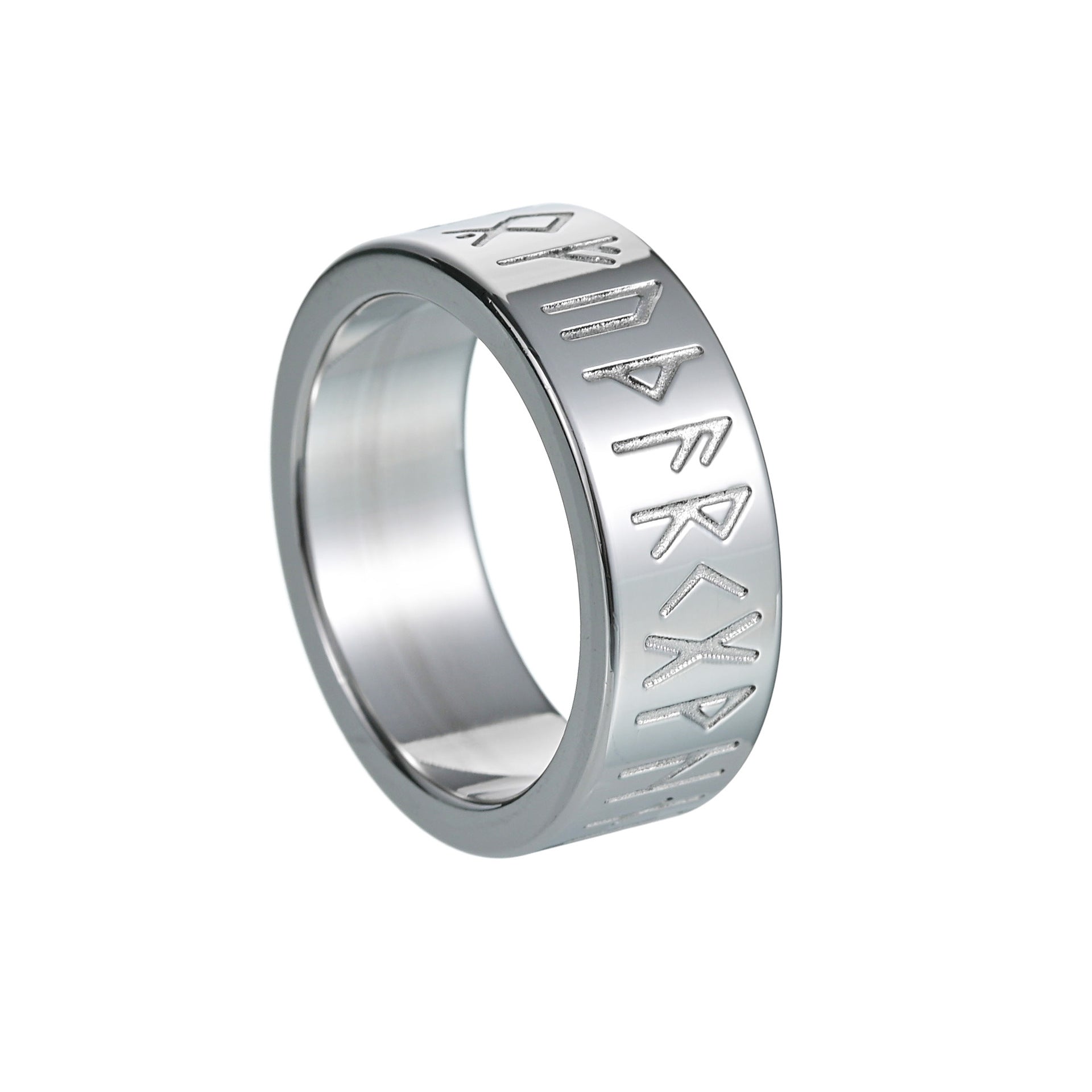 Couple Titanium Steel Ring Ornament