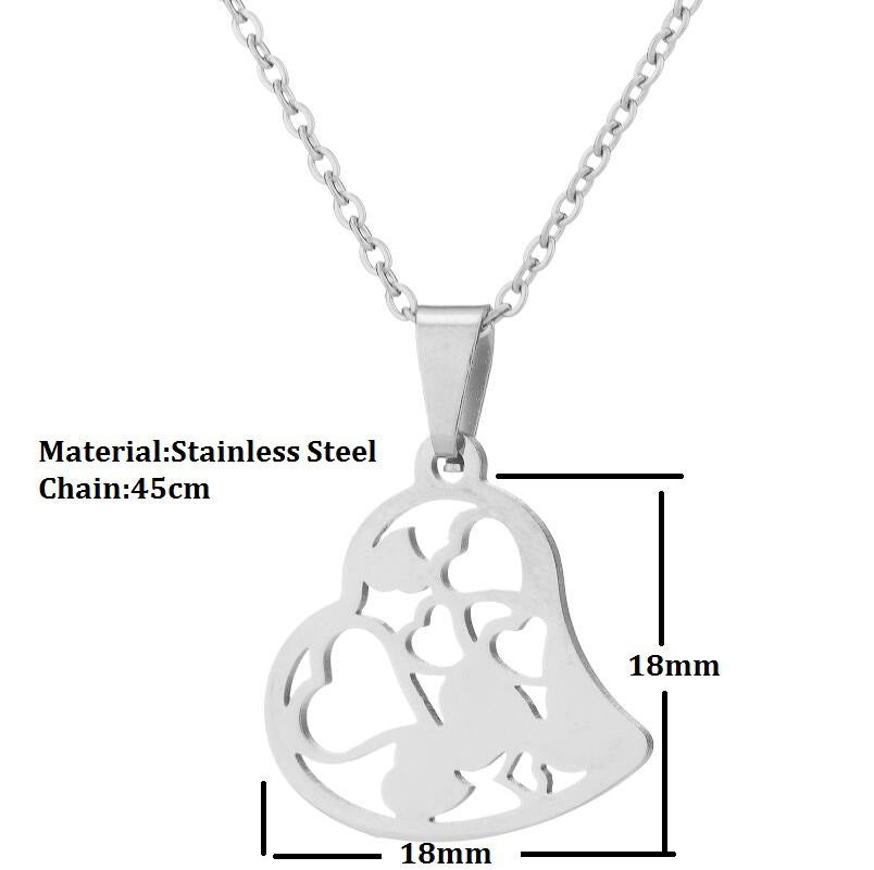 Spring Accessories Minimalist Stainless Steel Pendant Necklace
