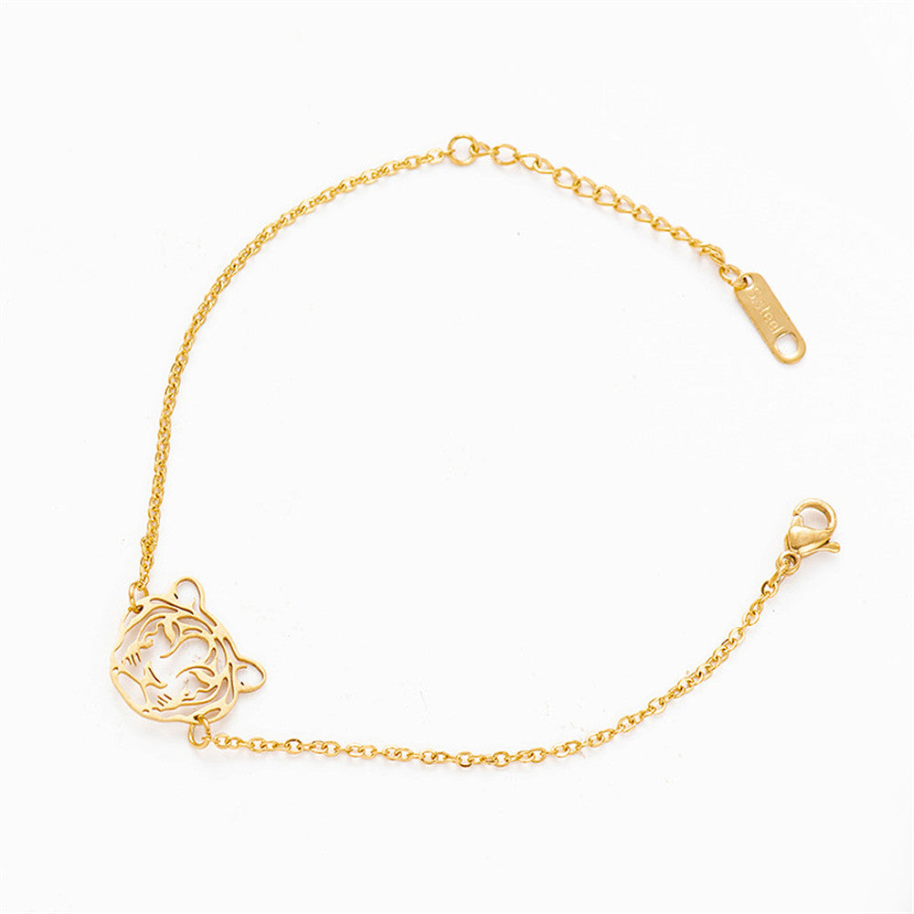 Stainless Steel Titanium Star Hollow Pendant Necklace