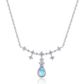 Elven Tears Moonstone Necklace with Silver Pendant