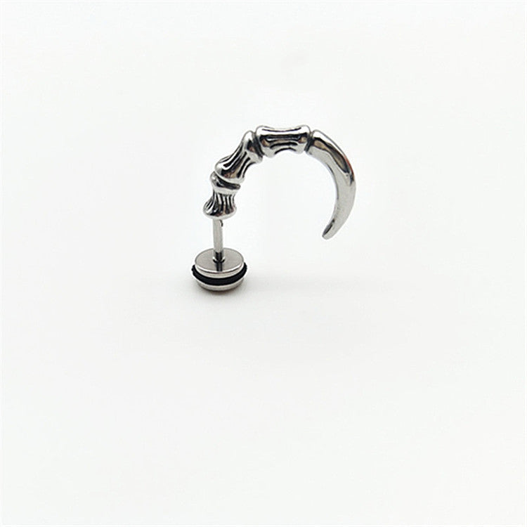 Titanium Steel Eagle Claw Stud Earrings for Trendsetters