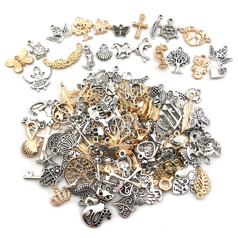 Mixed Alloy Silver Pendant Earring Set - 300 Pieces