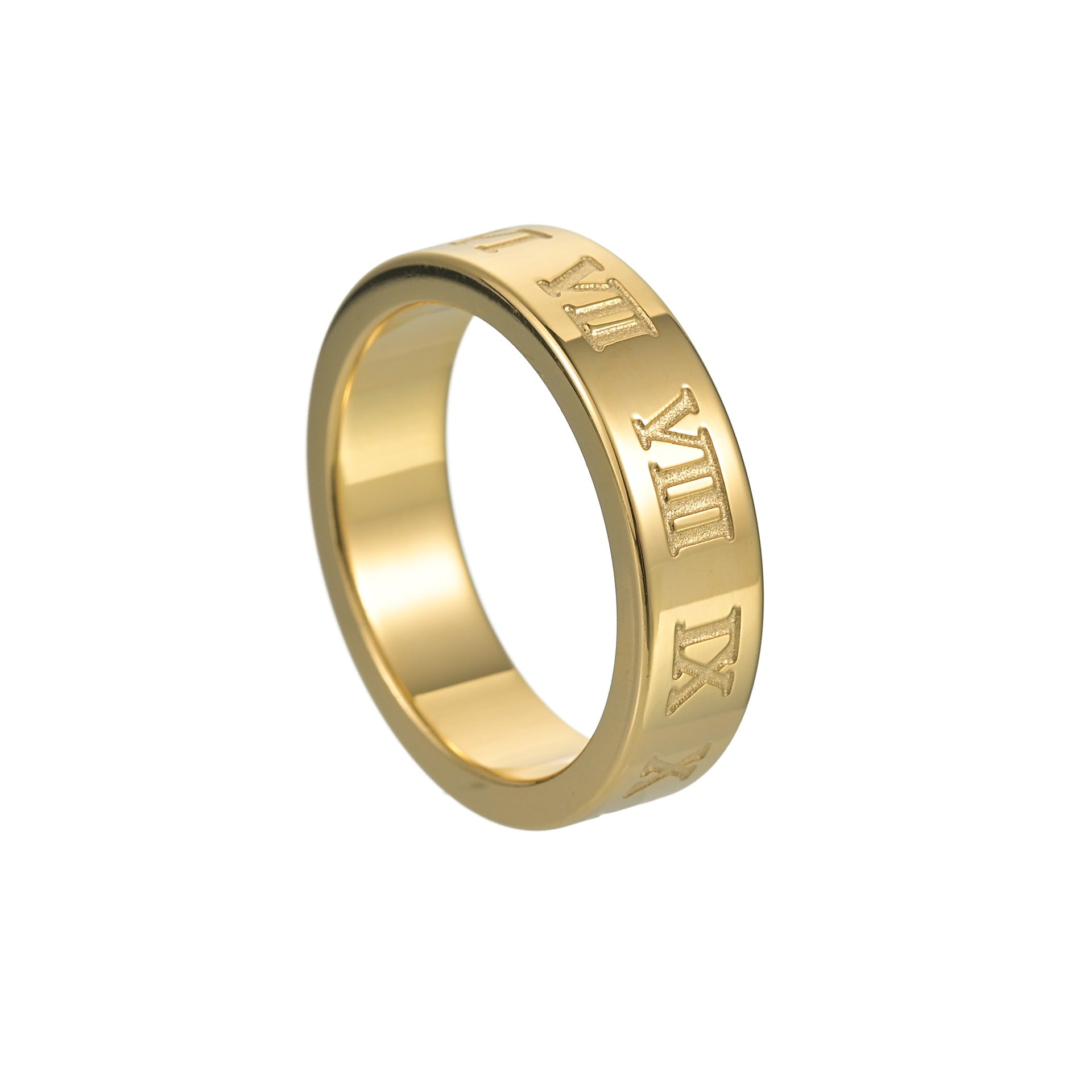 Roman Digital Titanium Steel Ring