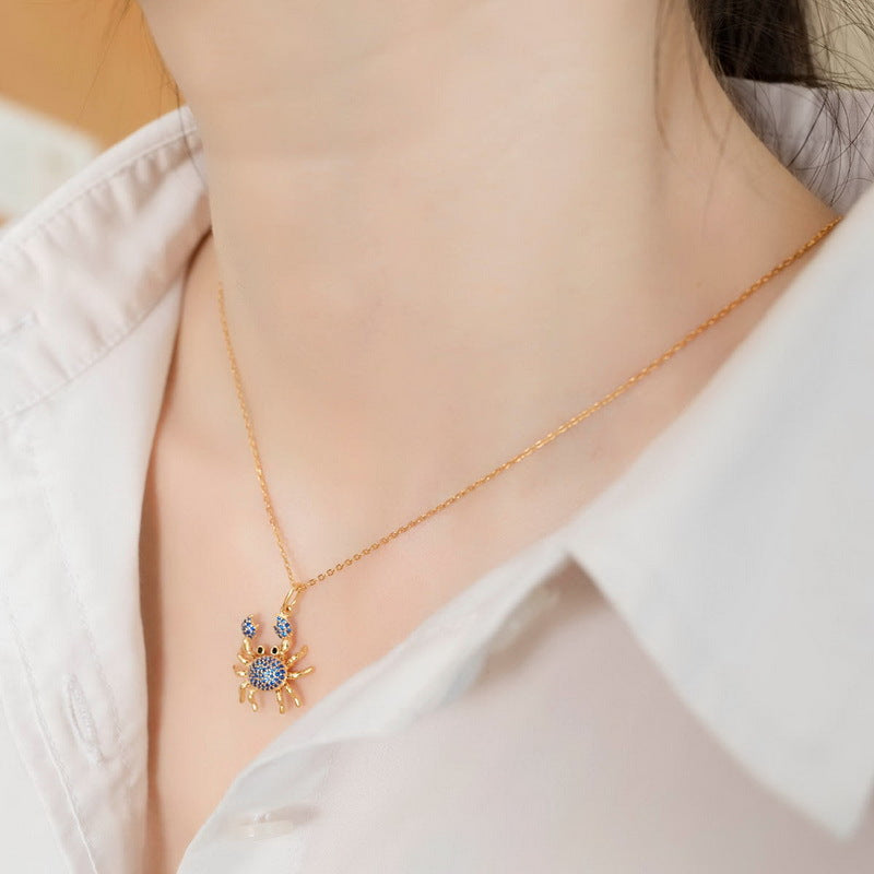 Nano Green Zircon 925 Silver Pendant Necklace for Women