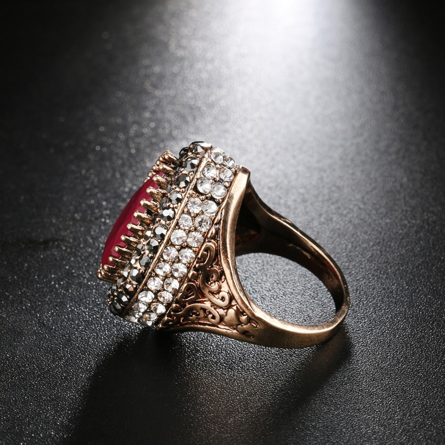 Luxury Vintage Ring for Women - Turkish Indian Bridal Jewelry