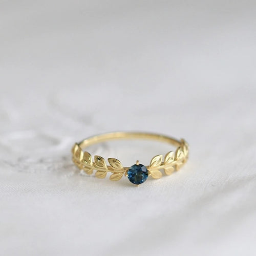925 Silver Fashion Leaf Ring