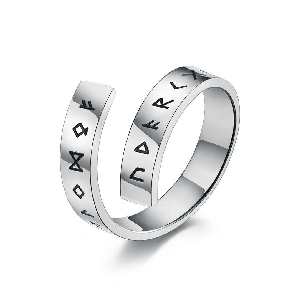 Personalized Cold Style Titanium Steel Bracelet Ring
