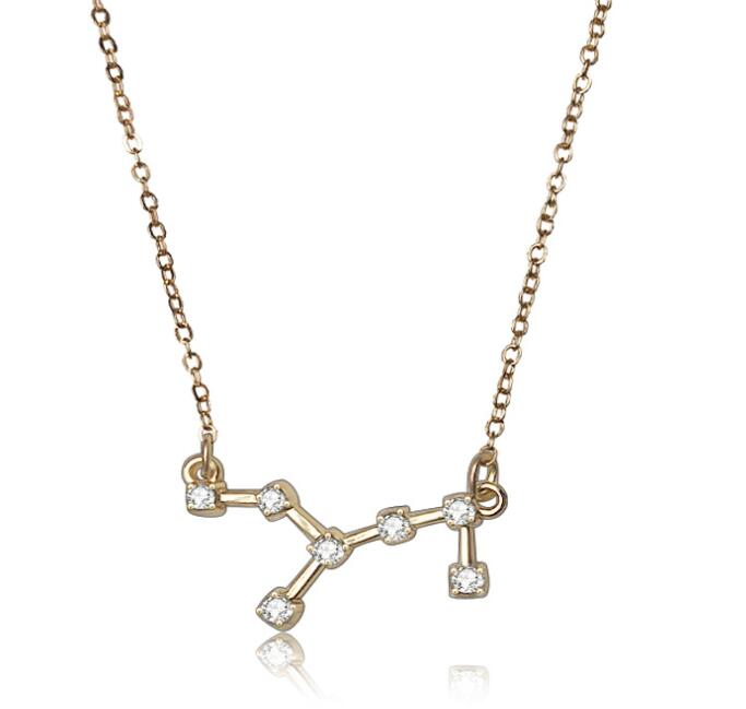Zodiac Bracelet with Stylish Zircon Pendant