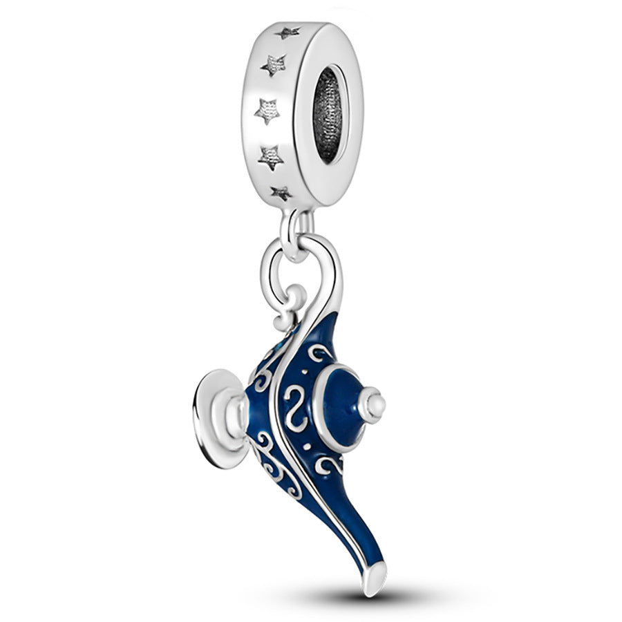 Silver Dreamcatcher with Beads and Star Charms Set