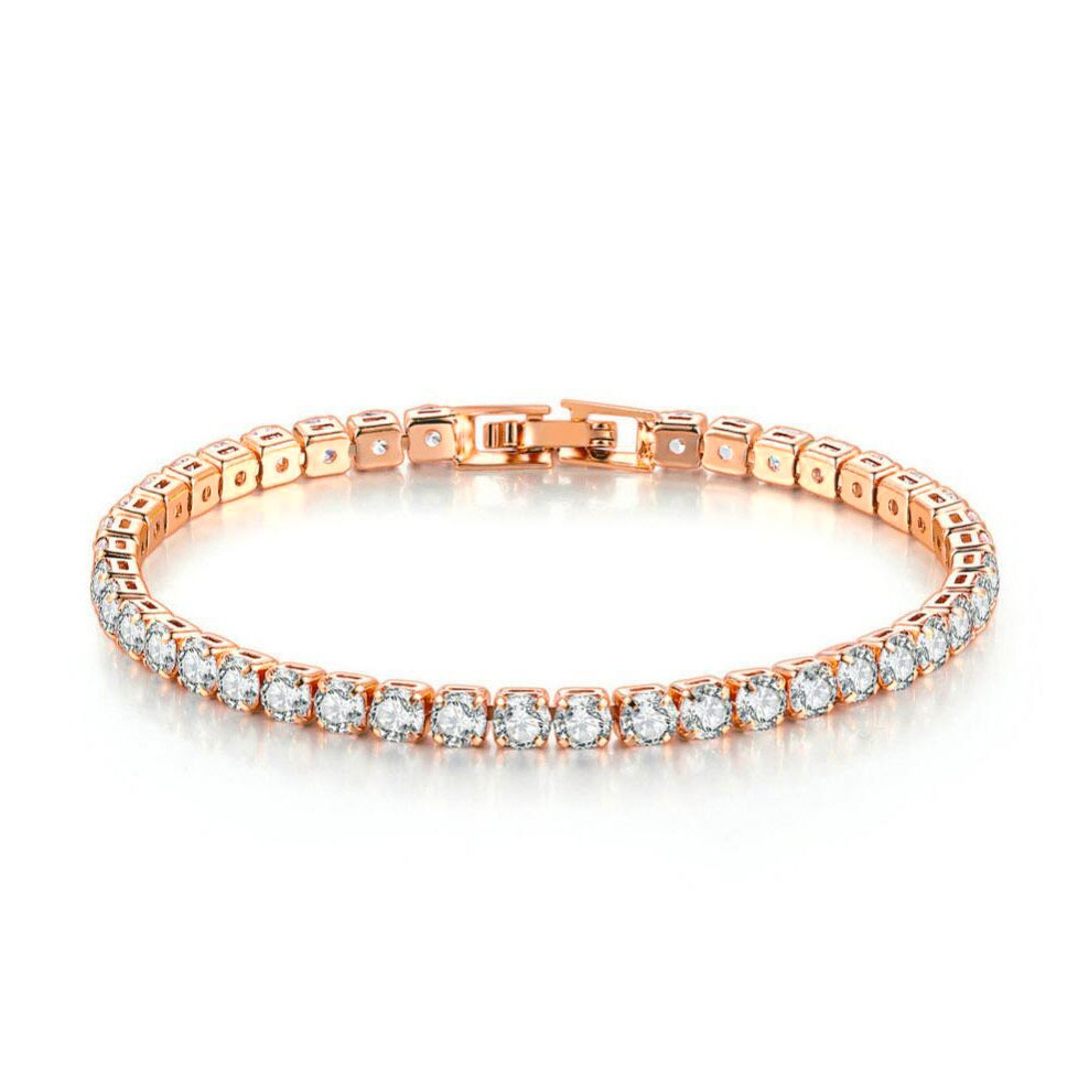 Zircon Anklet & Bracelet Set