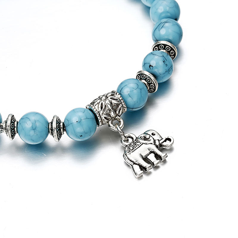 Vintage Elephant Turquoise Wholesale Bracelet