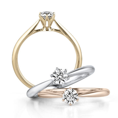 Platinum-Plated Simulated Diamond Engagement Ring