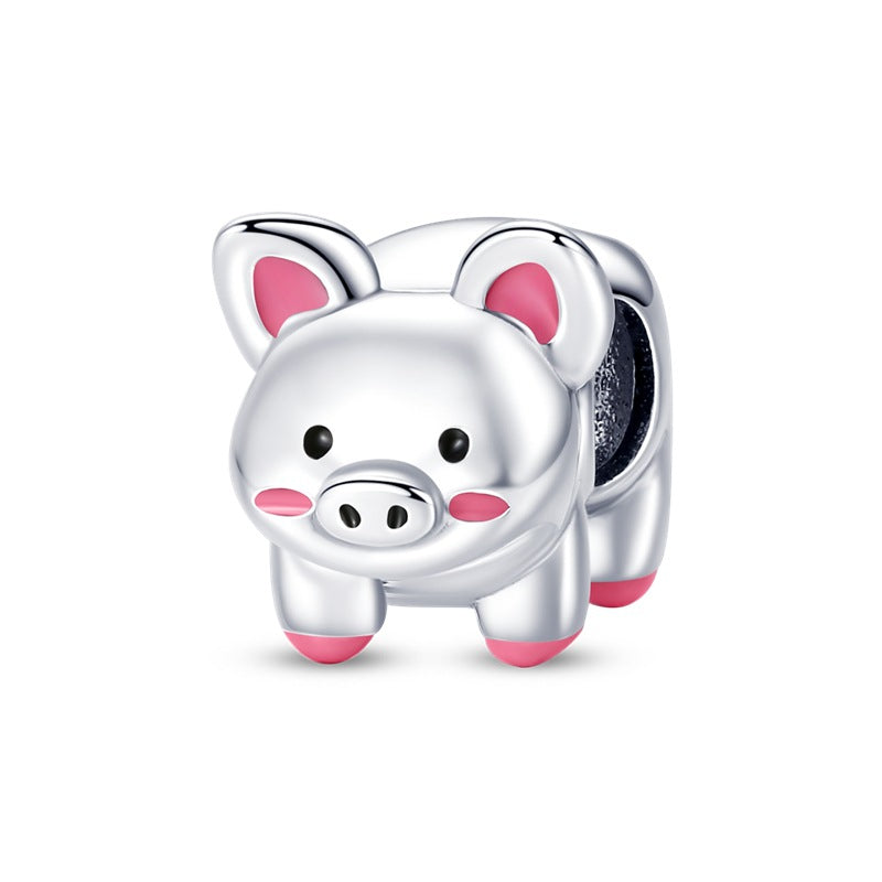 DIY Silver-Plated Bead Accessories with Animal Charms