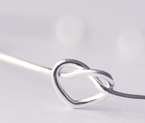 925 Silver Heart Open Bangle - Fresh & Simple Design