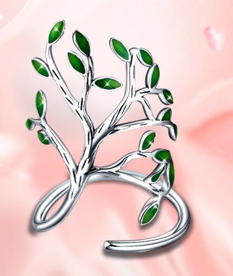 925 Silver Leaf Ring