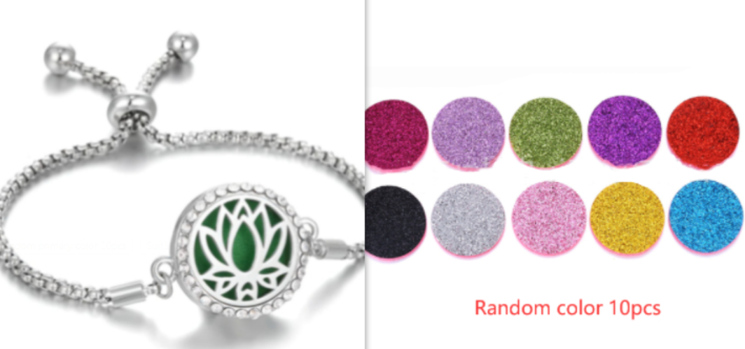 Stainless Steel Aromatherapy Adjustable Bracelet