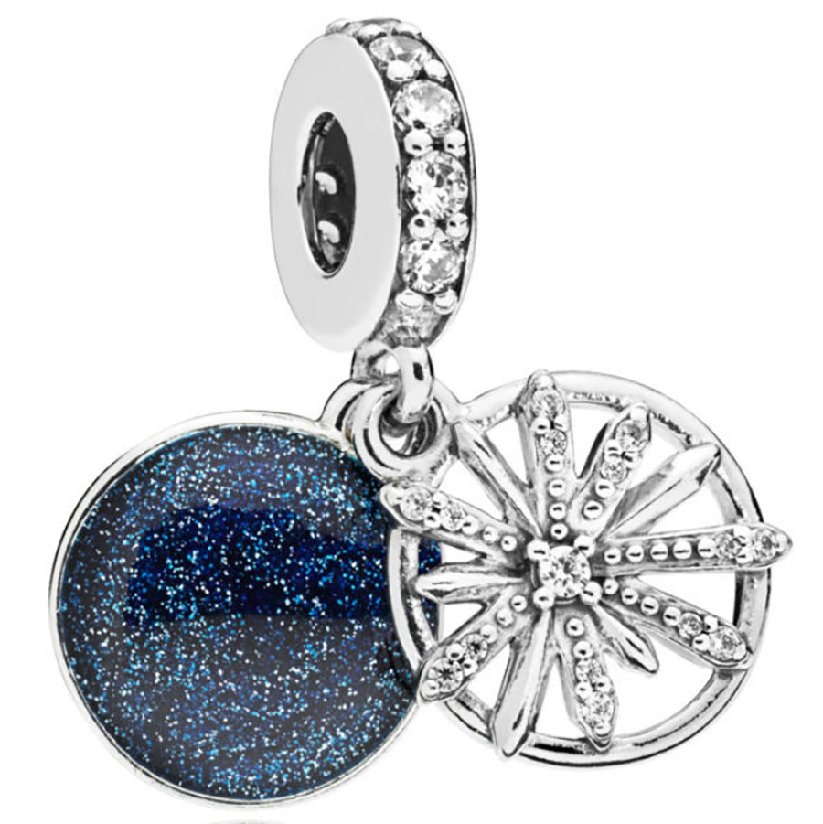 Silver Dreamcatcher with Beads and Star Charms Set