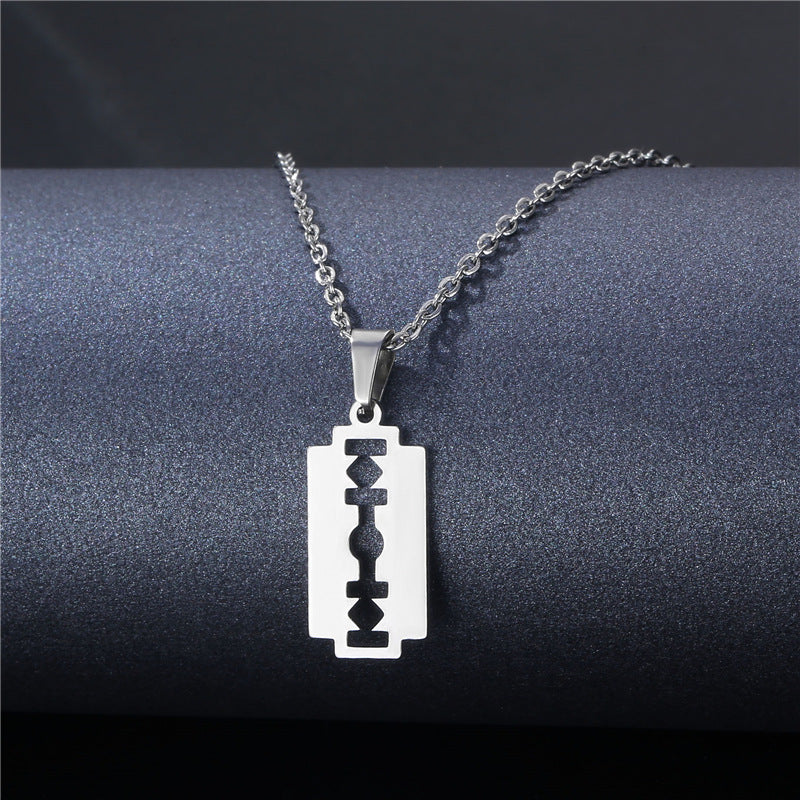 Geometric Stainless Steel Pendant for DIY Jewelry