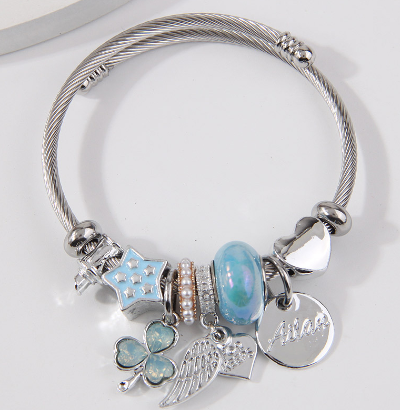 Adjustable Stainless Steel Titanium Bracelet