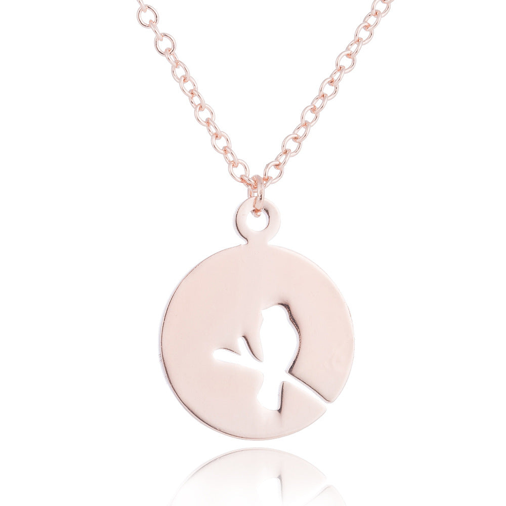 Spring Accessories Minimalist Stainless Steel Pendant Necklace