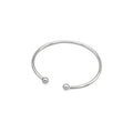 Silver Minimalist Smooth Bangle Jewelry