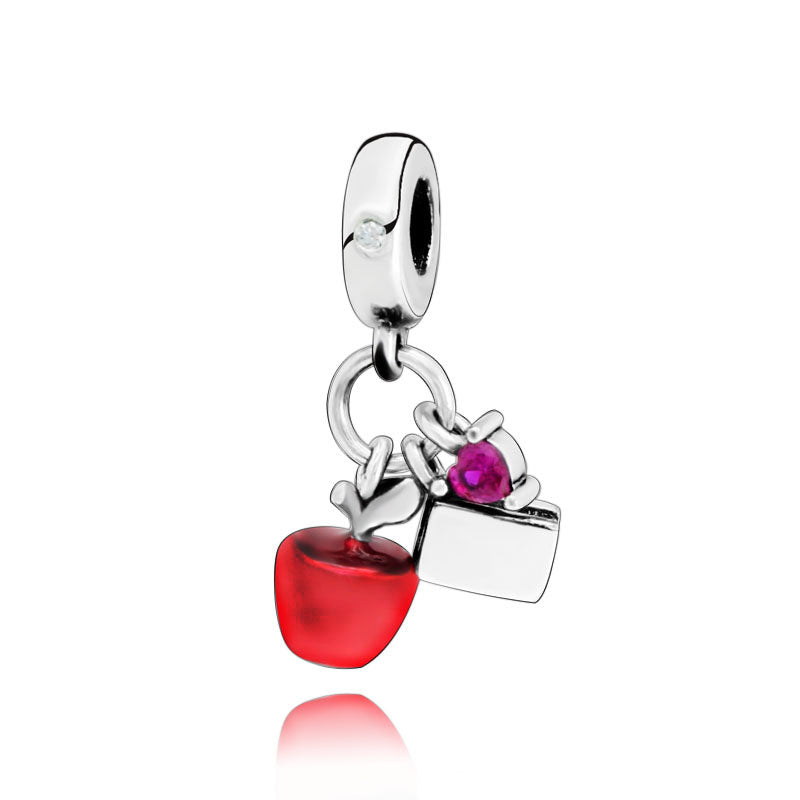 Romantic Heart Key S925 Silver Pendant Necklace and Bracelet