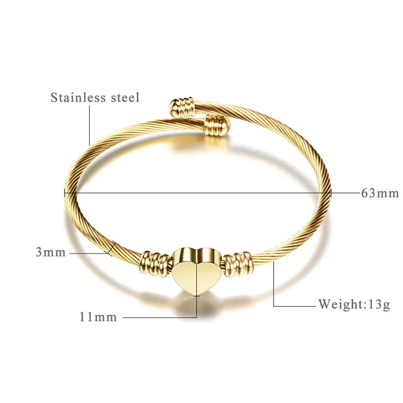 Steel Wire Twine Cable Bracelet