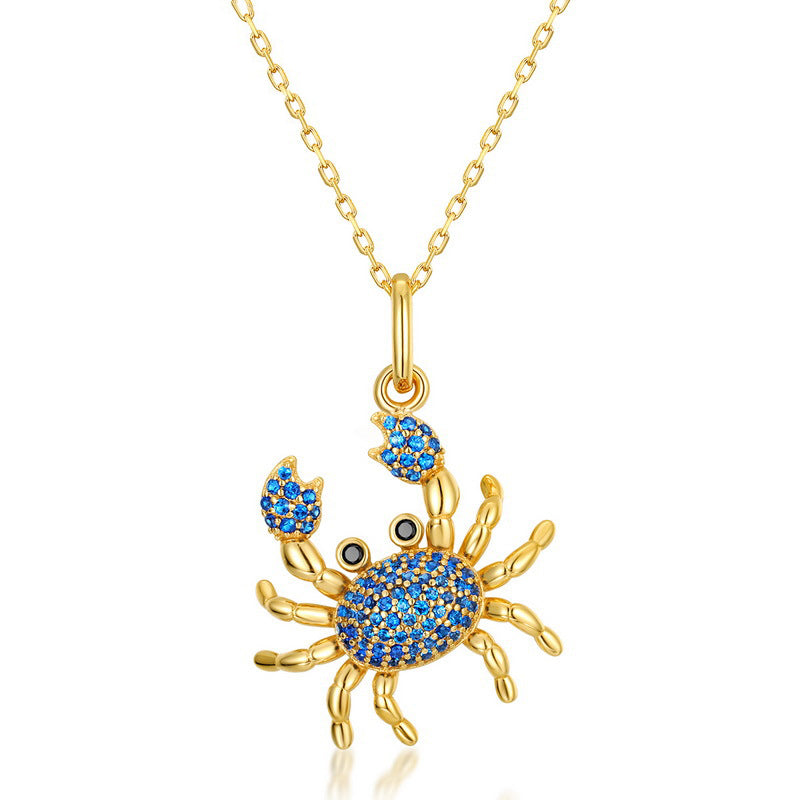 Nano Green Zircon 925 Silver Pendant Necklace for Women