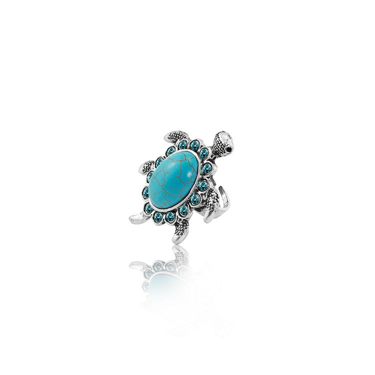 Vintage Turtle Shaped Turquoise Ring