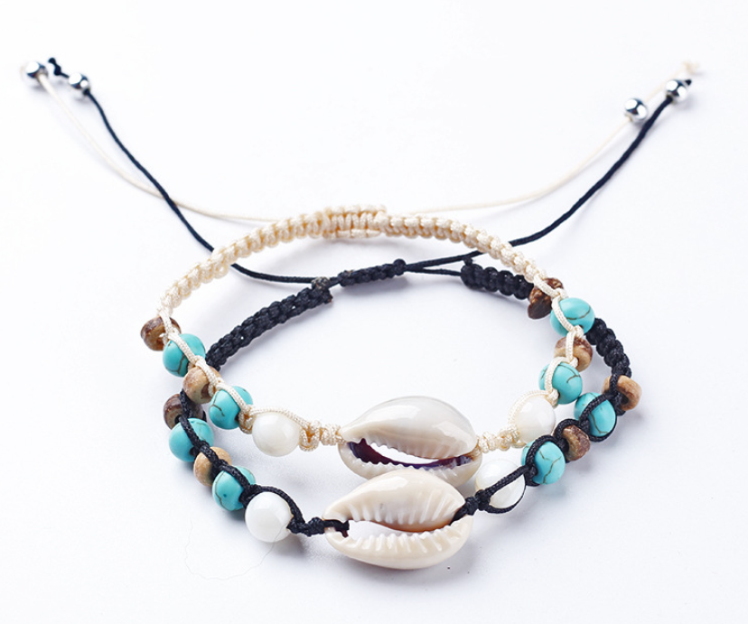 Vintage Gold-Plated Shell Bracelet
