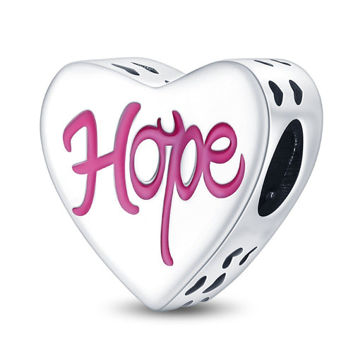925 Silver Plated Copper Bead Angel Heart Charms