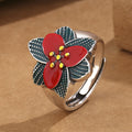 Women's Fashion Narcissus Silver Ring