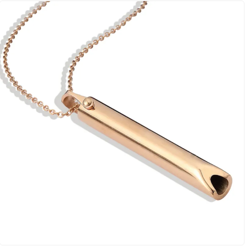 Titanium Whistle Steel Pendant Necklace