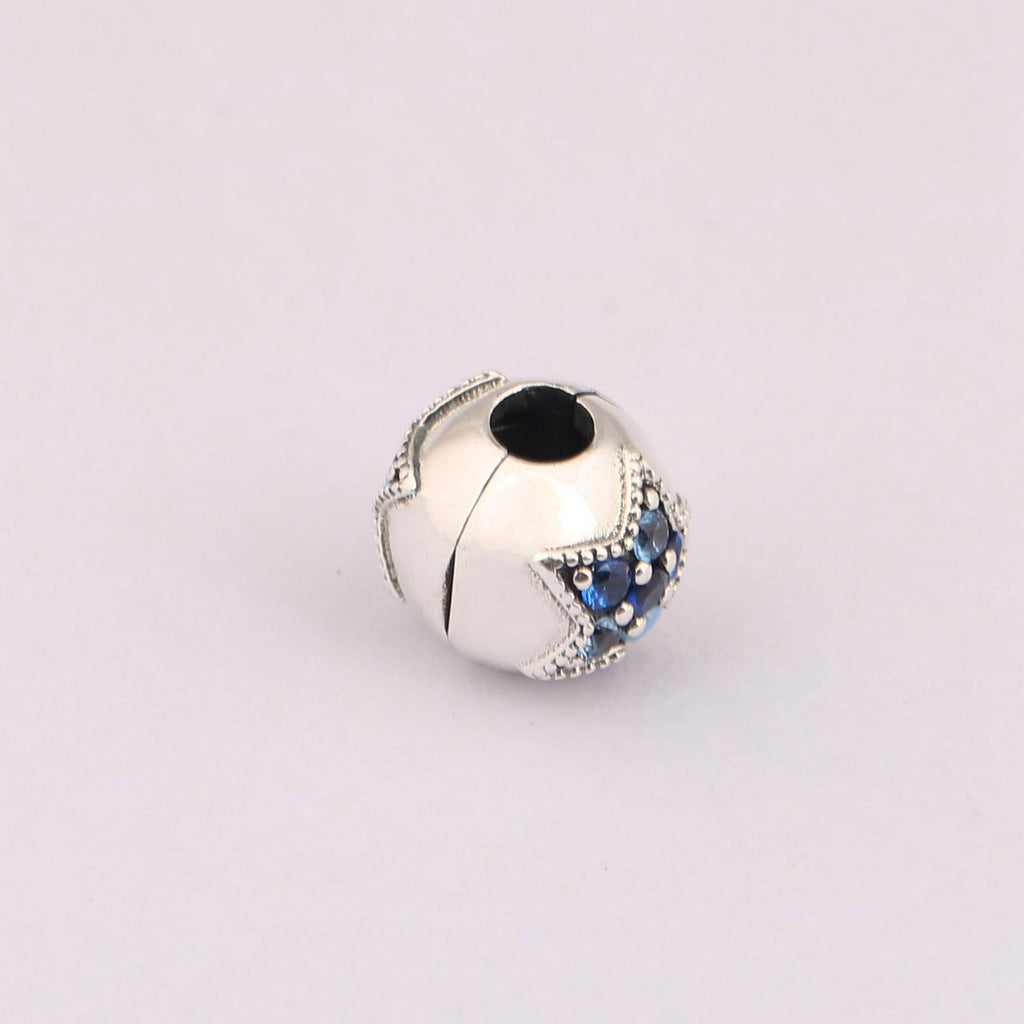 925 Silver Bracelet with Colorful Star Charms