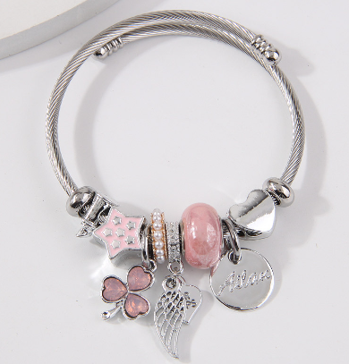 Adjustable Stainless Steel Titanium Bracelet