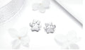 Silver Footprint Earrings