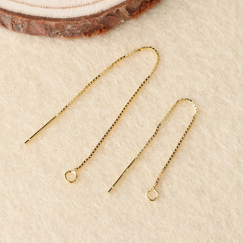 Silver Pendant Earrings with Tassel Design