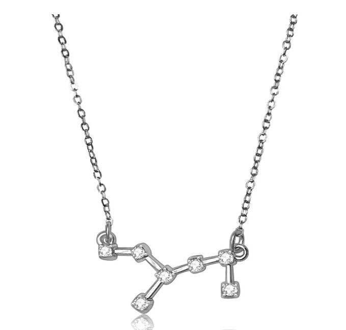 Zodiac Bracelet with Stylish Zircon Pendant