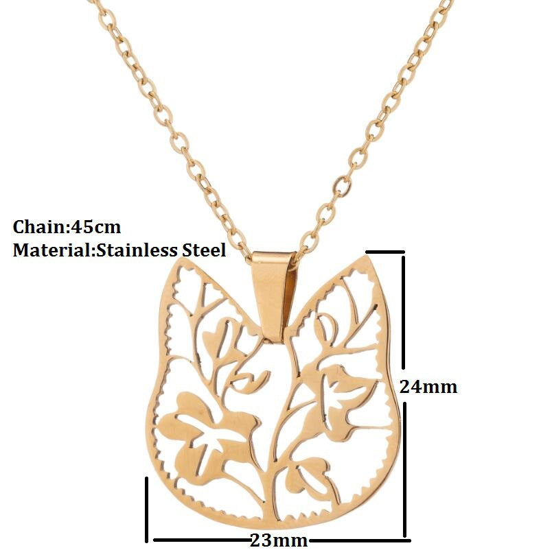 Spring Accessories Minimalist Stainless Steel Pendant Necklace