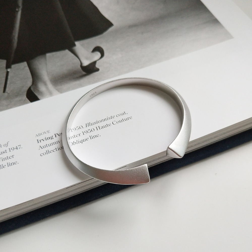 Frosted Silver Bracelet and Bangle Collection