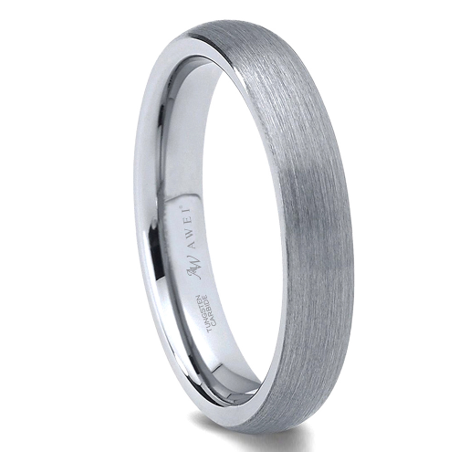 Unisex Tungsten Steel Engagement Ring Set