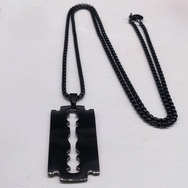 Retro Black Baida Titanium Steel Pendant Necklace