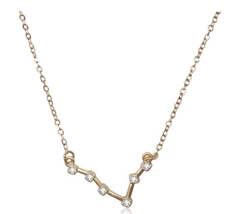 Zodiac Bracelet with Stylish Zircon Pendant