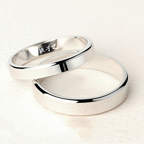 Adjustable Fine Silver and Platinum Plated Ring